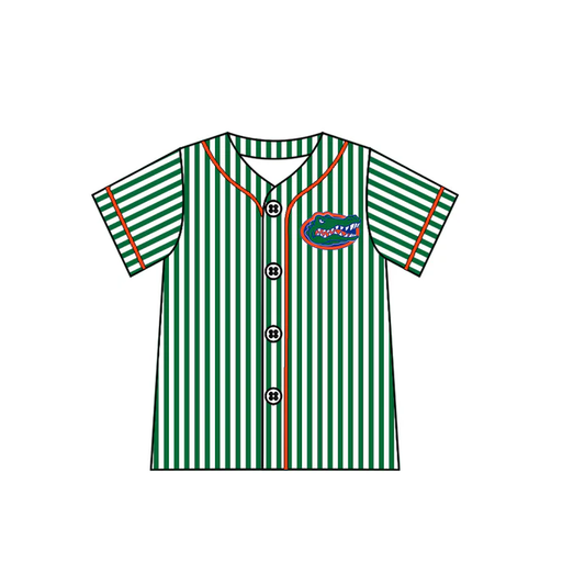 Custom moq 5 each style eta 6-7weeks baby girl clothes team green short sleeve top-25.7.23