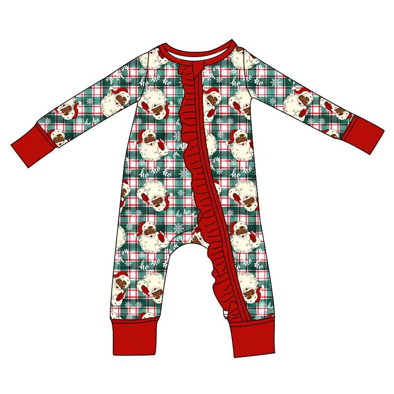 Custom moq 5 each style eta 6-7weeks baby girl clothes Christmas long sleeve romper-25.8.2