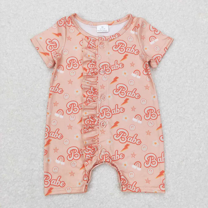 RTS NO MOQ Baby girls clothes Shorts Sleeve Romper Mixed Sizes