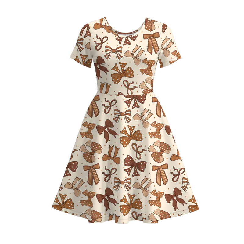 Custom moq 5 each style eta 6-7weeks halloween baby girl short sleeve dress and adult dress-25.7.21