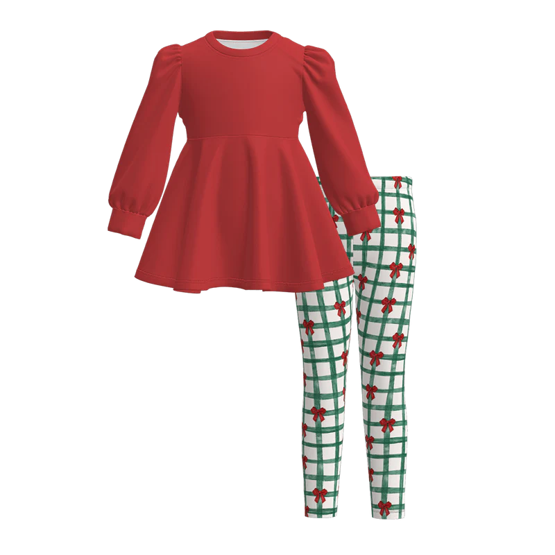 Custom moq 5 each style eta 6-7weeks baby girl clothes long sleeve pants sets 1 and sets 6-25.7.19