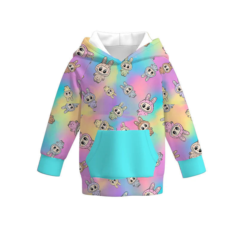 Custom moq 5 each style eta 6-7weeks baby girl clothes Christmas hooded long sleeve tops 4-25.7.16