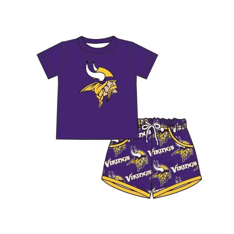 Deadline  April 30 vikings purple boys summer sets