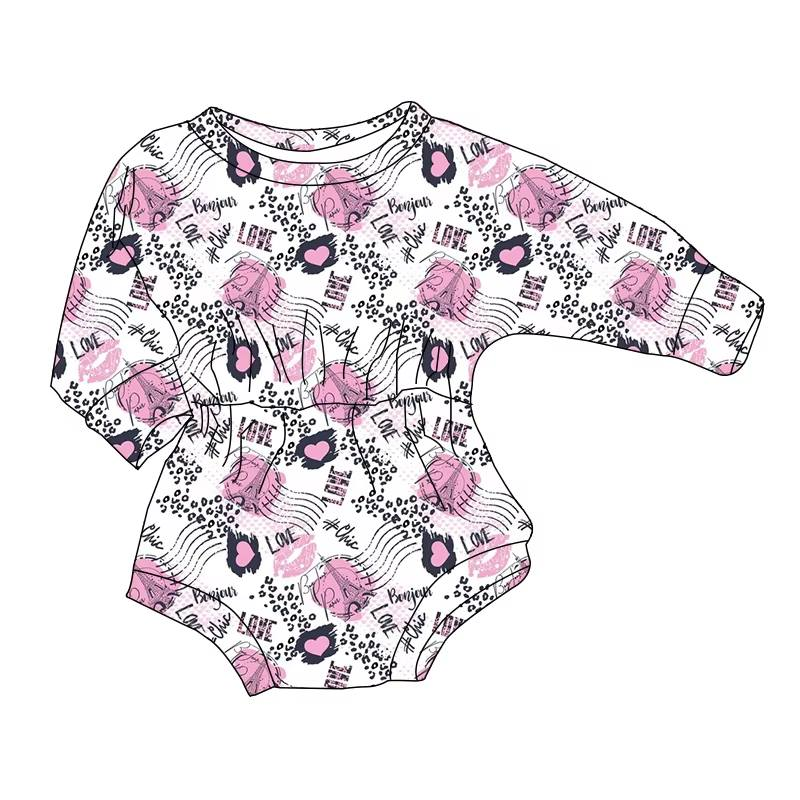 Custom moq 5 each style eta 6-7weeks baby boy clothes cow head long sleeve romper 6-25.8.7