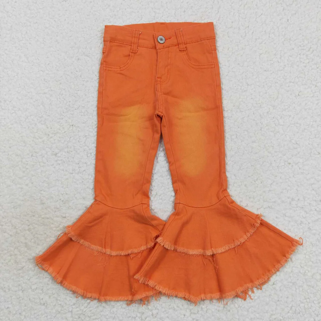 RTS NO MOQ Sibling Baby Girls Clothes Jeans: Flared & Ripped