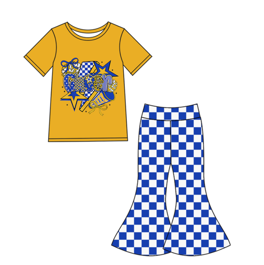 Custom moq 5 mix size eta 6-8weeks milk silk summer teams yellow blue baby girl clothes short sleeve pants sets-25.10.24