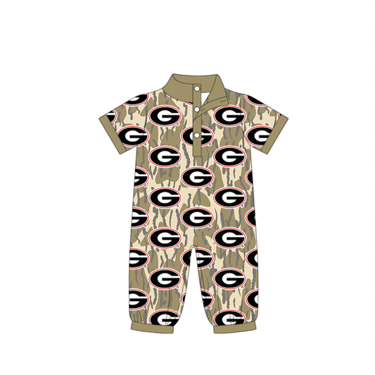 Custom moq 5 mix size milk silk baby boy clothes team summer camouflage short sleeve romper-25.11.22