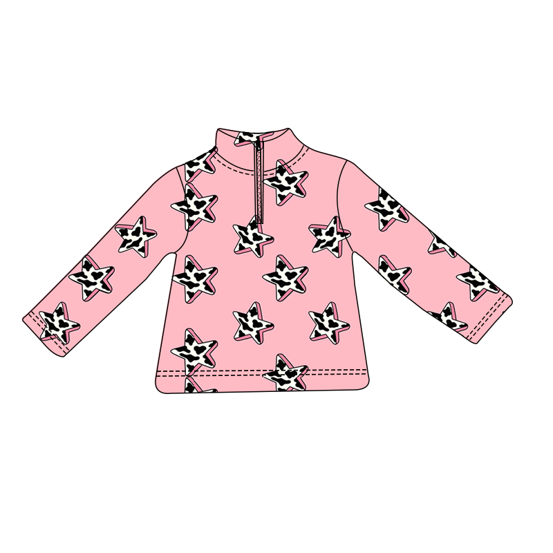 Custom moq 5 each style eta 6-7weeks baby girl clothes long sleeve top 6-25.8.15