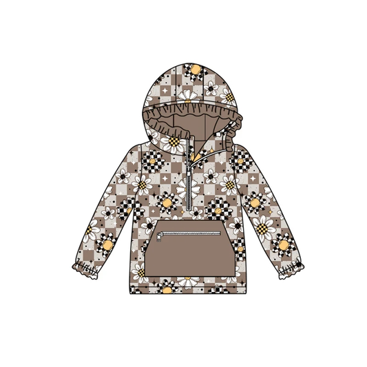 Custom moq 5 each style eta 6-7weeks baby girl clothes pocket smiley hooded long sleeve top-25.8.1