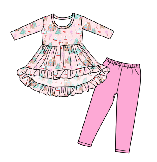 Custom moq 5 each style eta 6-7weeks baby girl clothes short sleeve pants sets-25.7.25