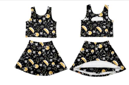 Custom moq 5 mix size milk silk summer teams baby girls clothes sleeveless skirts sets 2 and dress 2 and top 2-25.8.3
