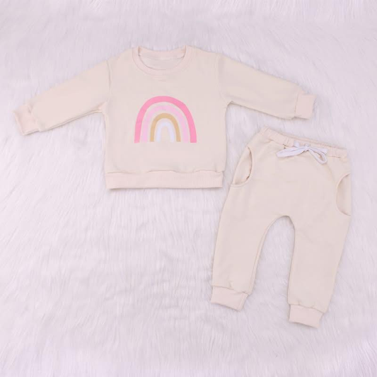Custom moq 5 each style eta 6-7weeks baby girl clothes long sleeve pant set-25.9.16