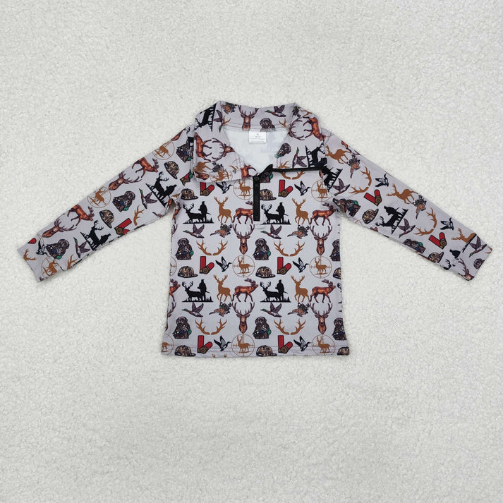 RTS NO MOQ Sibling baby boy girl clothes camouflage zipper long-sleeved tops