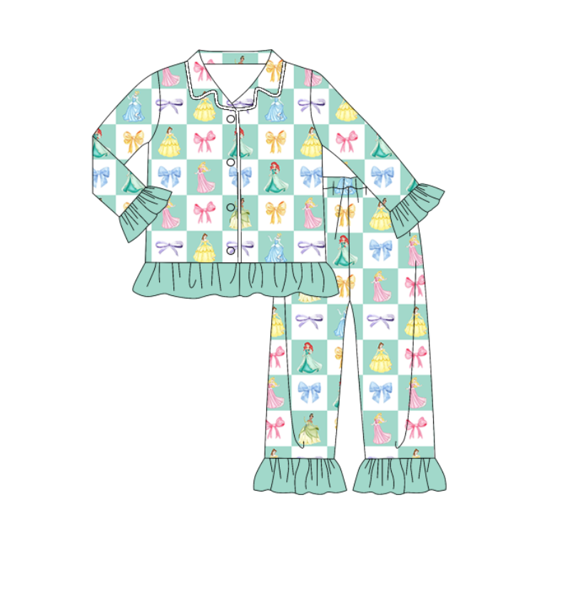 Custom moq 5 mix size eta 6-8weeks baby girl clothes bow long sleeve pants set 3 and dress 2 and skirts sets-25.11.10