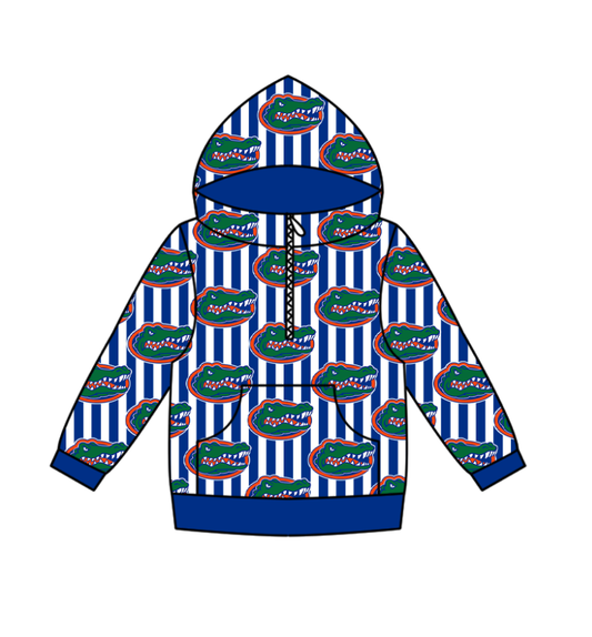 Custom moq 5 mix size milk silk summer team baby boy clothes blue hooded long sleeve top-25.10.27