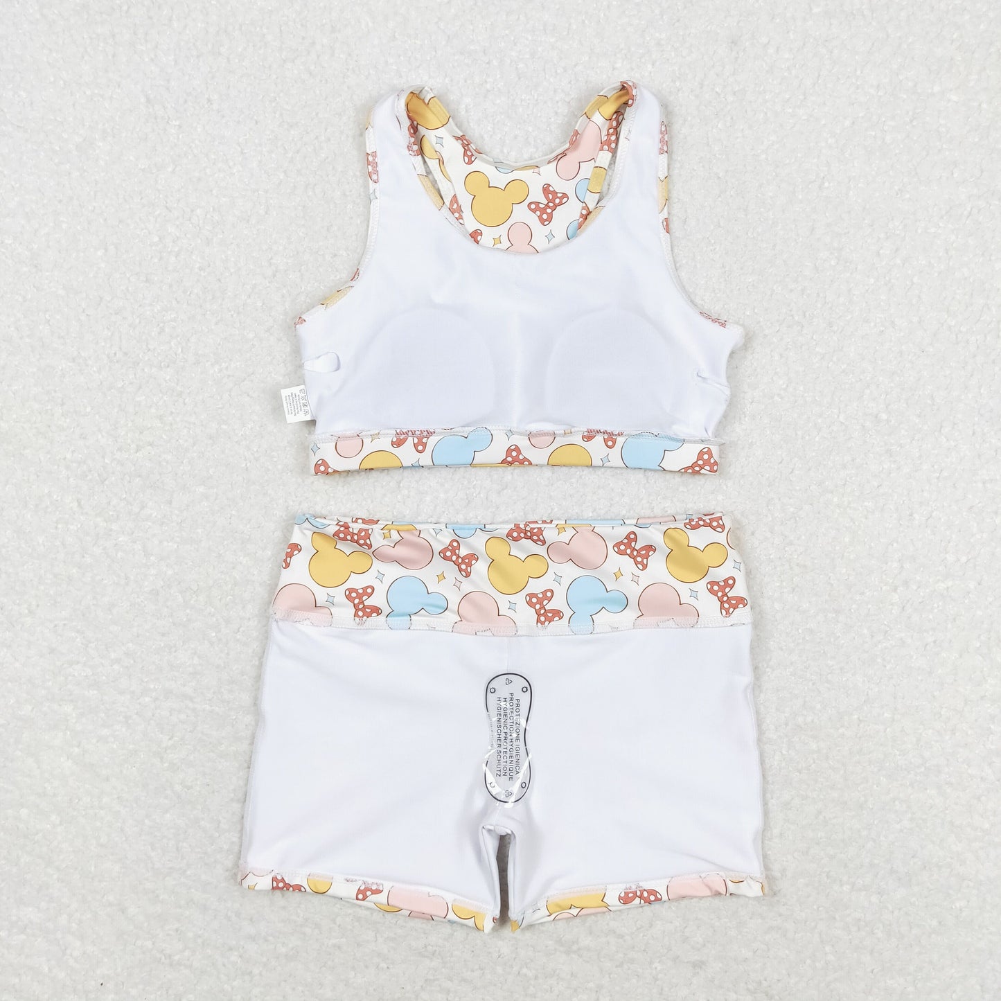 Cute Clothes GT0515+SS0212 Baby Girls Bows Sleeveless Vest Crop Tops Shorts Clothes Sets