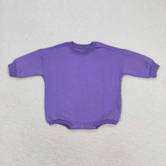 LR0933 Thick blue and purple sweatshirt long-sleeved jumpsuit
