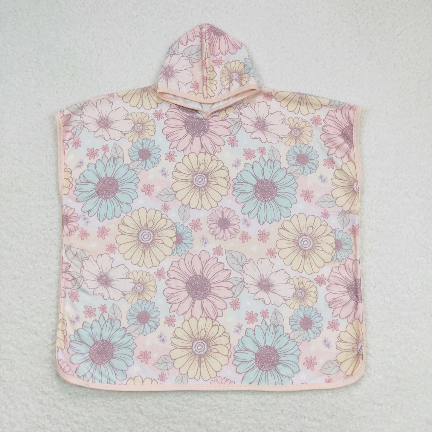 rts no moq baby newborn S0327 Flower color hooded bathrobe
