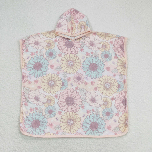 rts no moq baby newborn S0327 Flower color hooded bathrobe