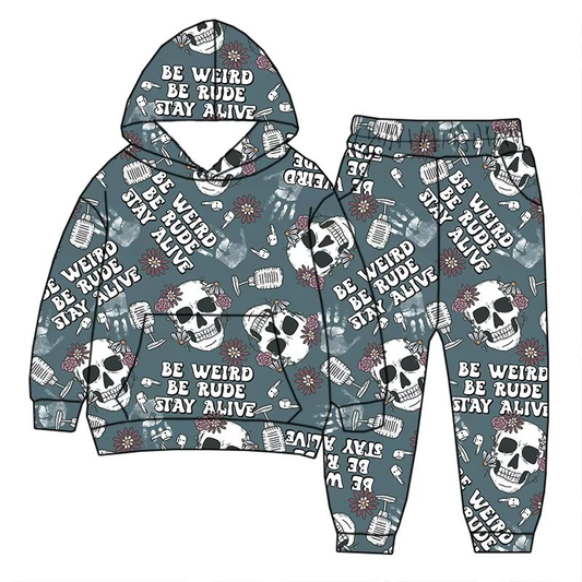Custom moq 5 each style eta 6-7weeks baby girl clothes hooded long sleeve pants sets-25.8.1