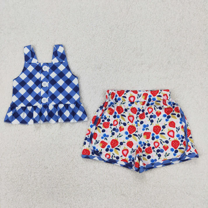 Sibling Baby Girls clothes Flowers Summer Sibling Sister Clothes Sets