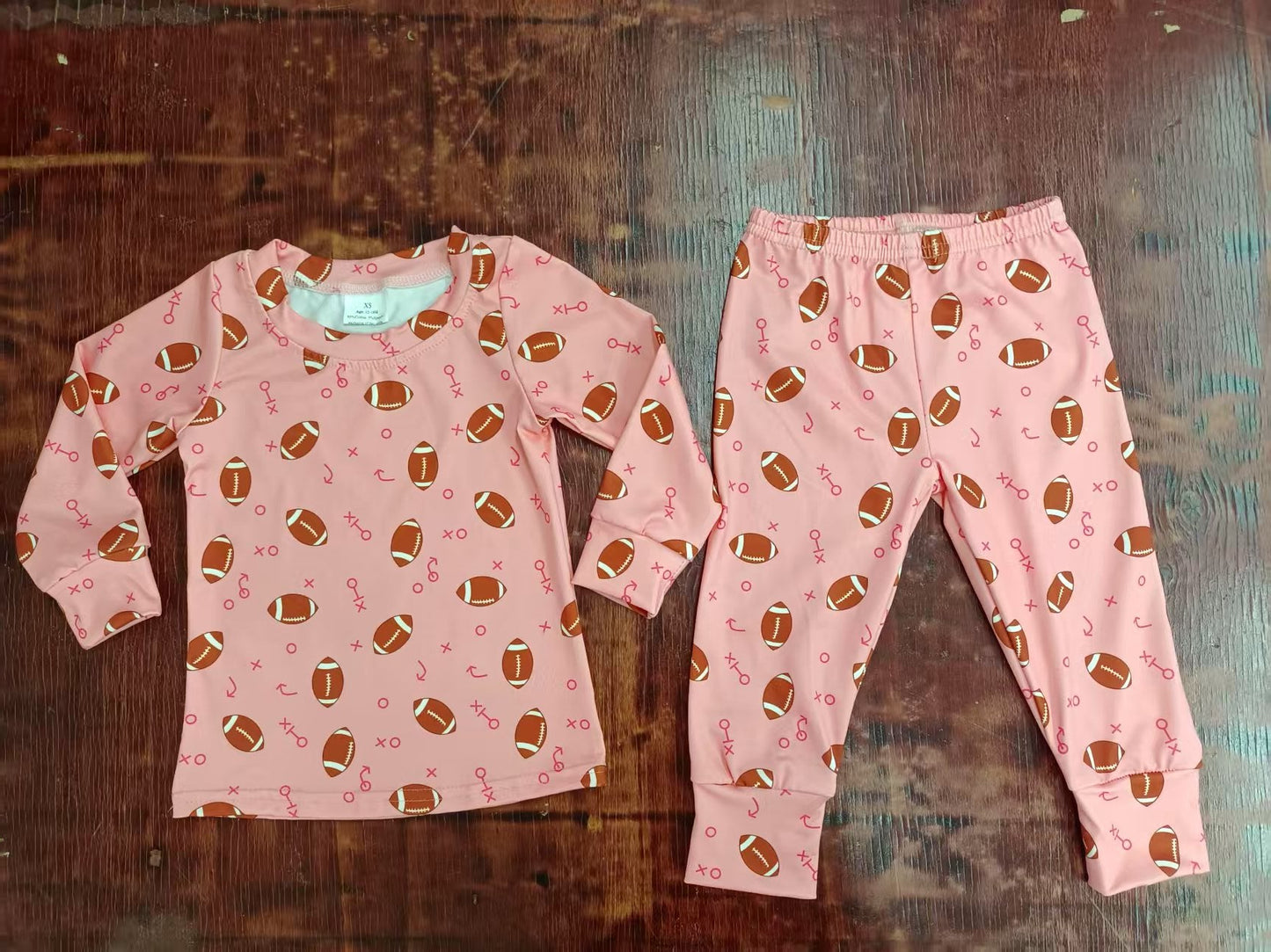Custom moq 3 eta 6-7weeks baby boy clothes team rugby long-sleeved top and pants set