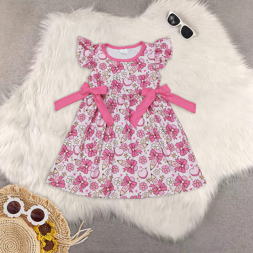 RTS baby girls clothes  short Sleeve dress