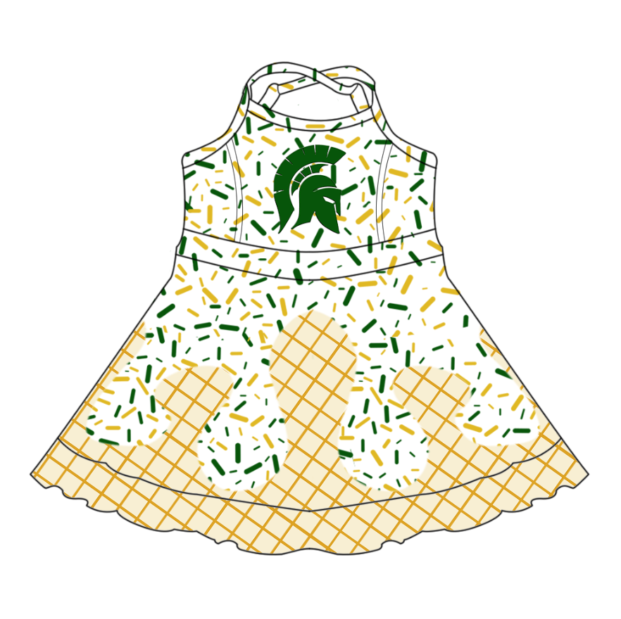 Custom moq 5 each style eta 6-7weeks baby girl clothes team sleeveless skirts sets and dress-25.7.22