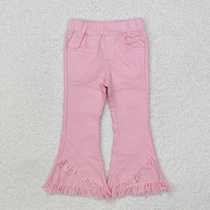 RTS NO MOQ Sibling Baby Girls Clothes Jeans: Flared & Ripped