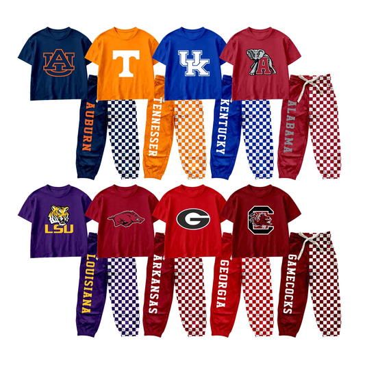 (Preorder new) No moq Baby Boys Short Sleeve Top Plaid Trousers Set