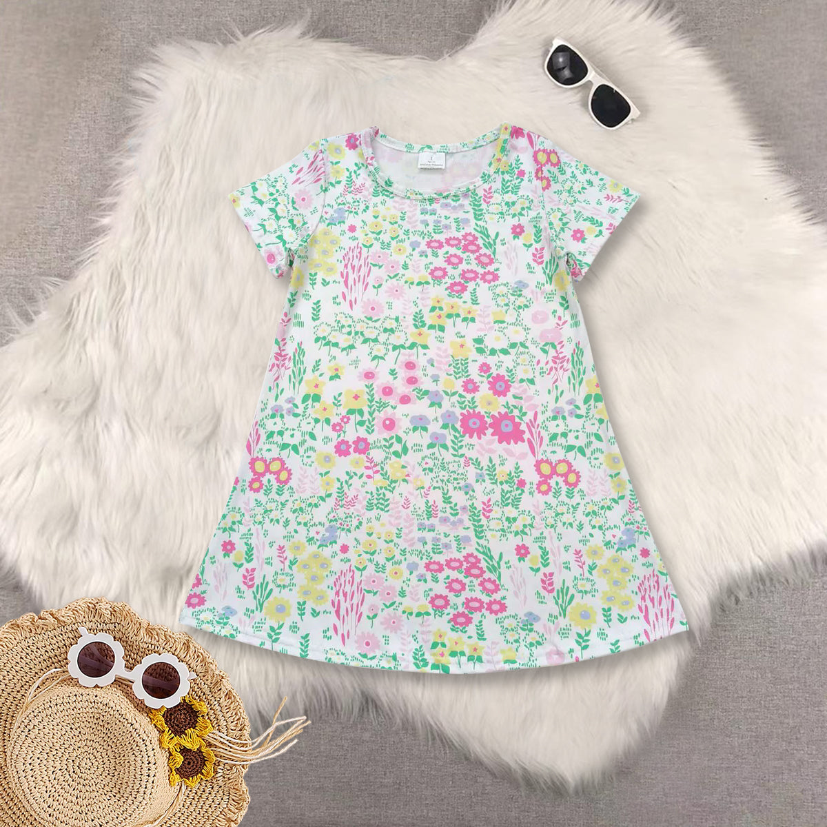 RTS baby girls clothes short Sleeve dress