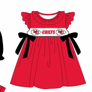 Custom summer teams baby girls clothes team red short sleeve shorts sets 3 and briefs sets and dress and rompers-25.7.23
