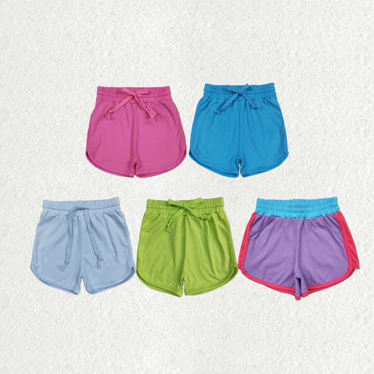 RTS Sibling baby girls clothes yoga solid color summer skirts shorts