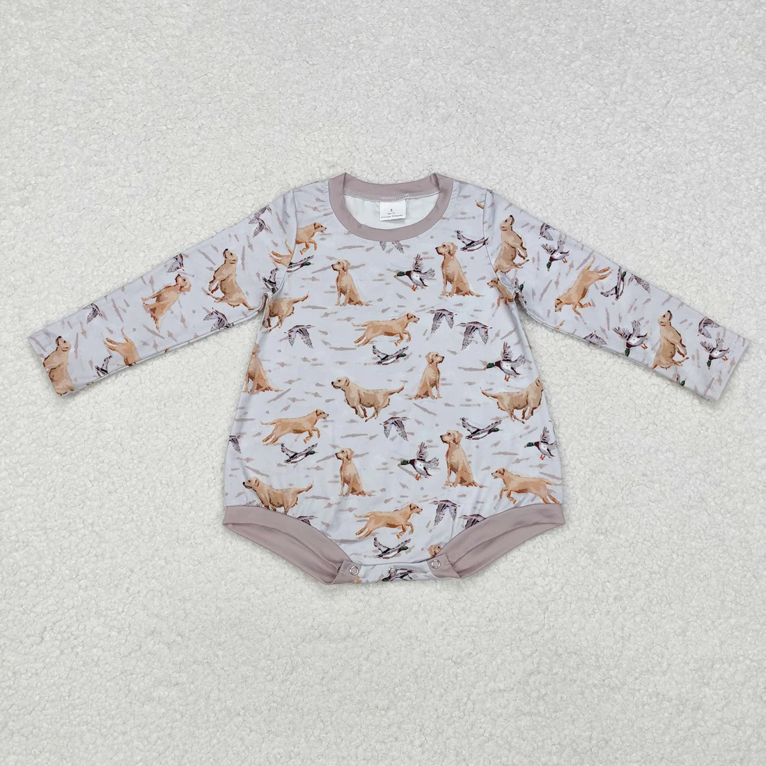 RTS NO MOQ Sibling baby boy girl clothes camouflage duck long-Sleeve rompers