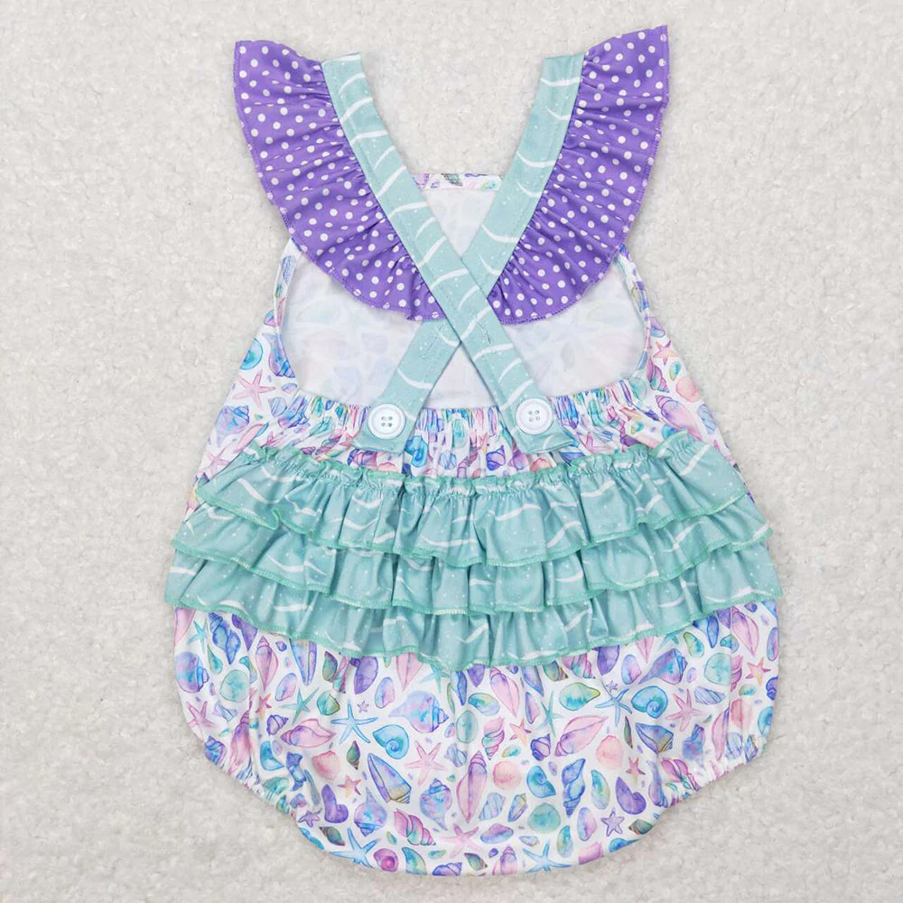 RTS baby girls clothes Short Sleeve rompers set