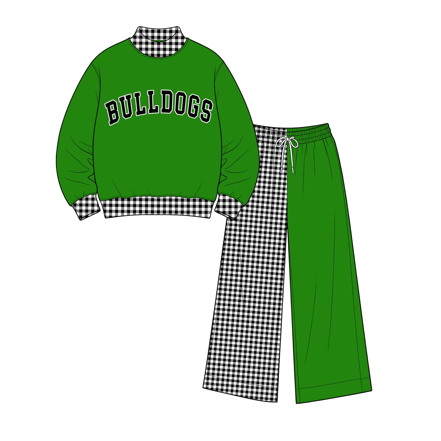 custom moq 5 mix size  XY072402 Baby Kids Letter Printed Long Sleeve Tops Patchwork Pants Team Casual Daily Outfit