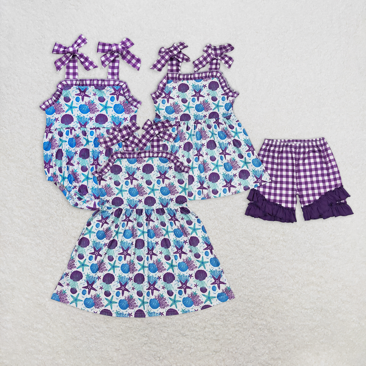 RTS Boys and girls Short Sleeve Shorts sets dress romper