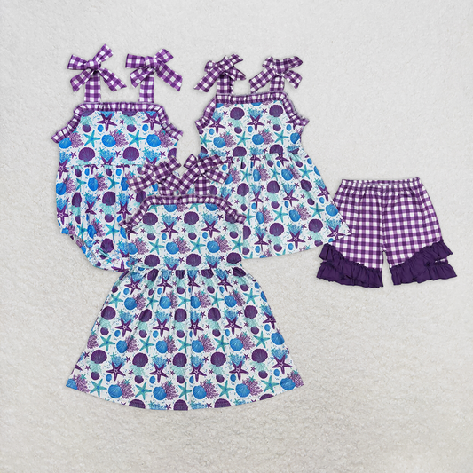 RTS Boys and girls Short Sleeve Shorts sets dress romper