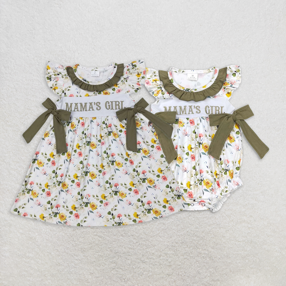 RTS Boys and girls Embroidered Short Sleeve dress rompers