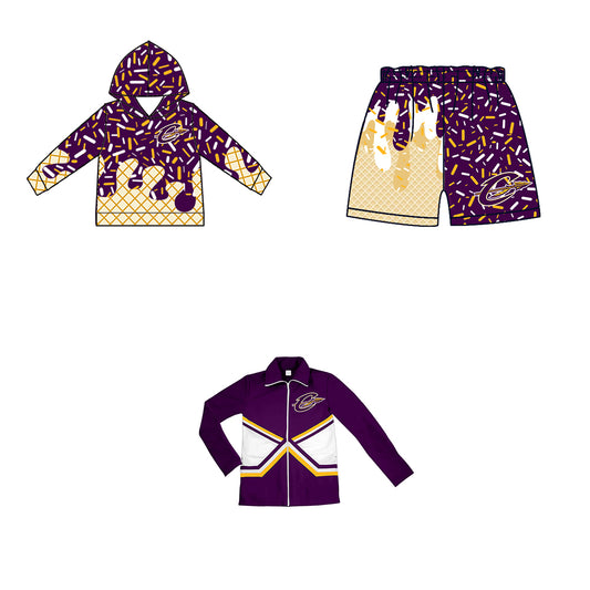 Custom moq 5 mix size milk silk baby girls clothes team bow hooded long sleeve tops and shorts and jacket-25.7.22