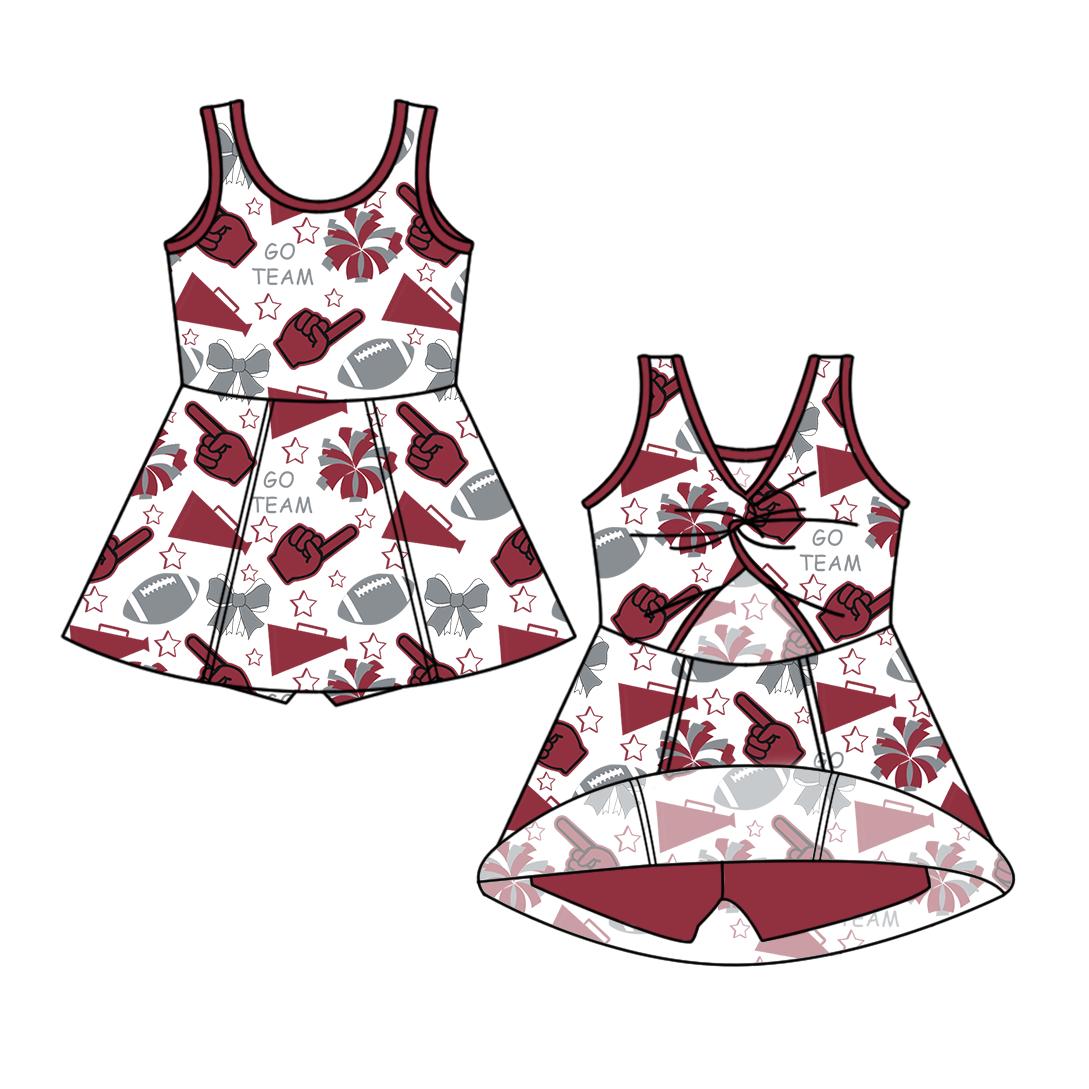 Custom moq 5 mix sizes summer teams baby girls clothes team short sleeve skirts shorts sets and dress-25.6.7