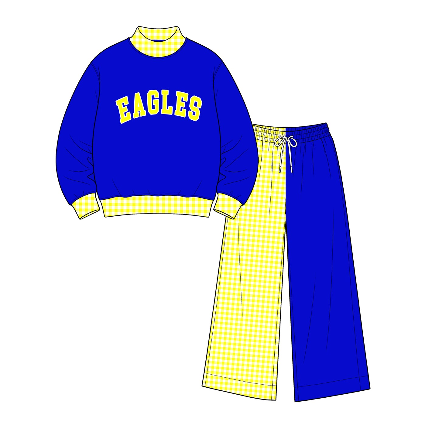 custom moq 5 mix size  XY072402 Baby Kids Letter Printed Long Sleeve Tops Patchwork Pants Team Casual Daily Outfit