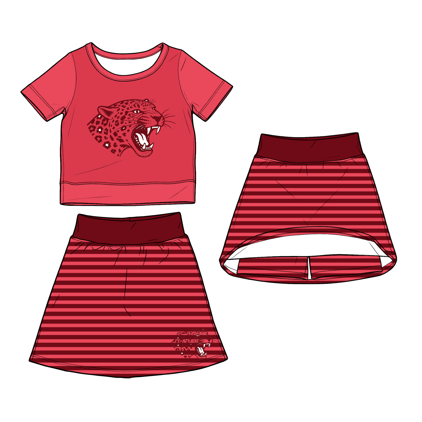 custom moq 5 mix size XY070101 Baby Girls Summer Short Sleeve Top Striped Skirt Cute Set