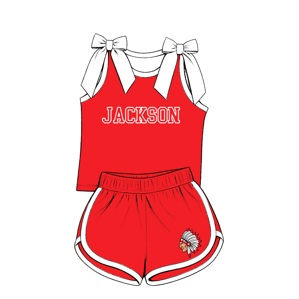 custom moq 5 mix size XY070403 Baby Kids Red Top And Pants Casual Fashion Outfit Set