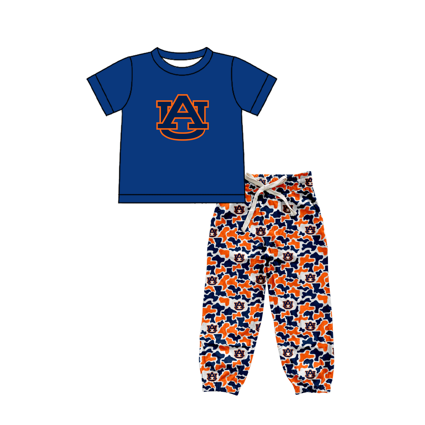 custom moq 5 mix size XY062504 Baby Kids Short Sleeve Shirt Camo Long Pants Set
