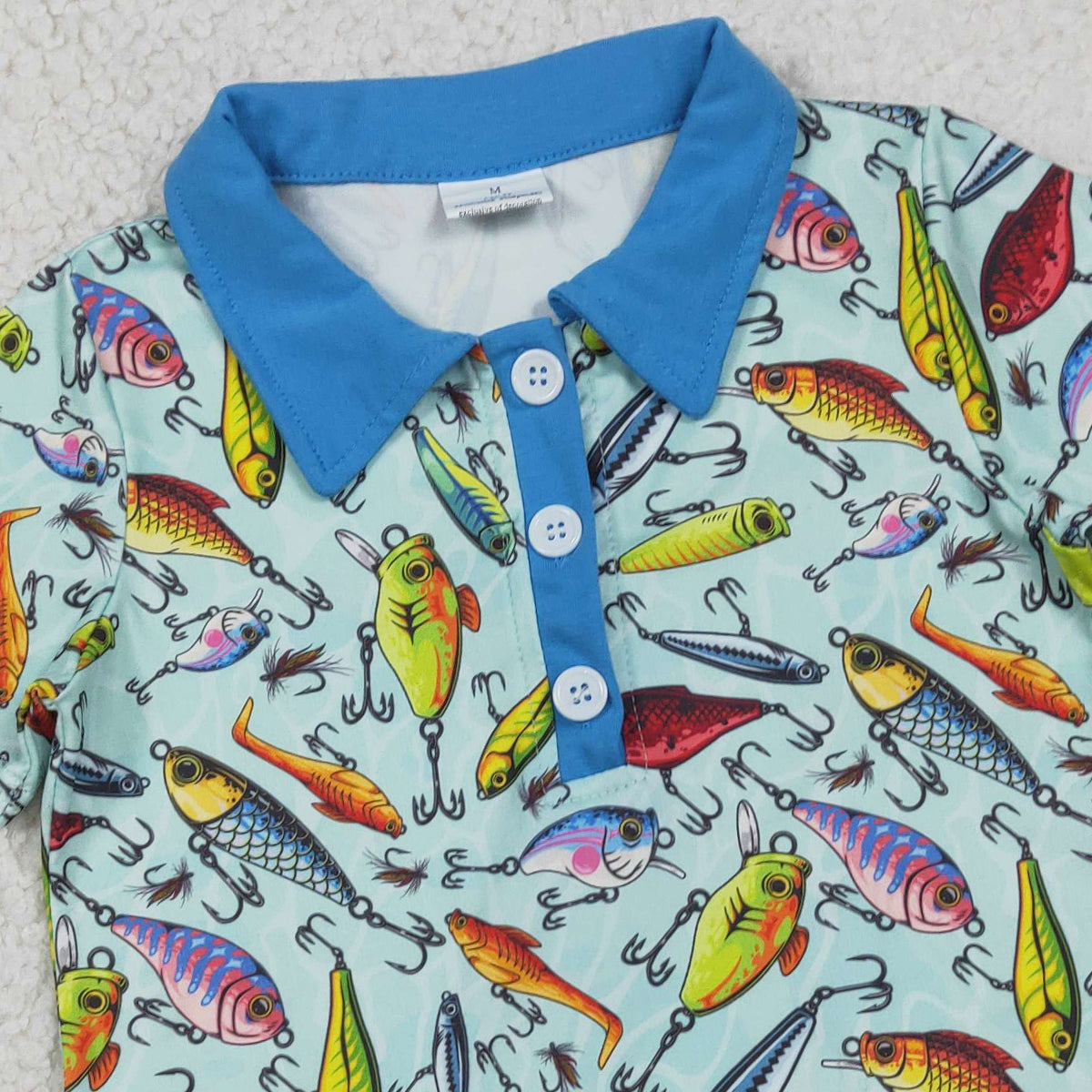 RTS NO MOQ BT1661 Baby Boys Short Sleeve Button Polo Shirts Fishing Hunting Top Casual Outfit for Kids
