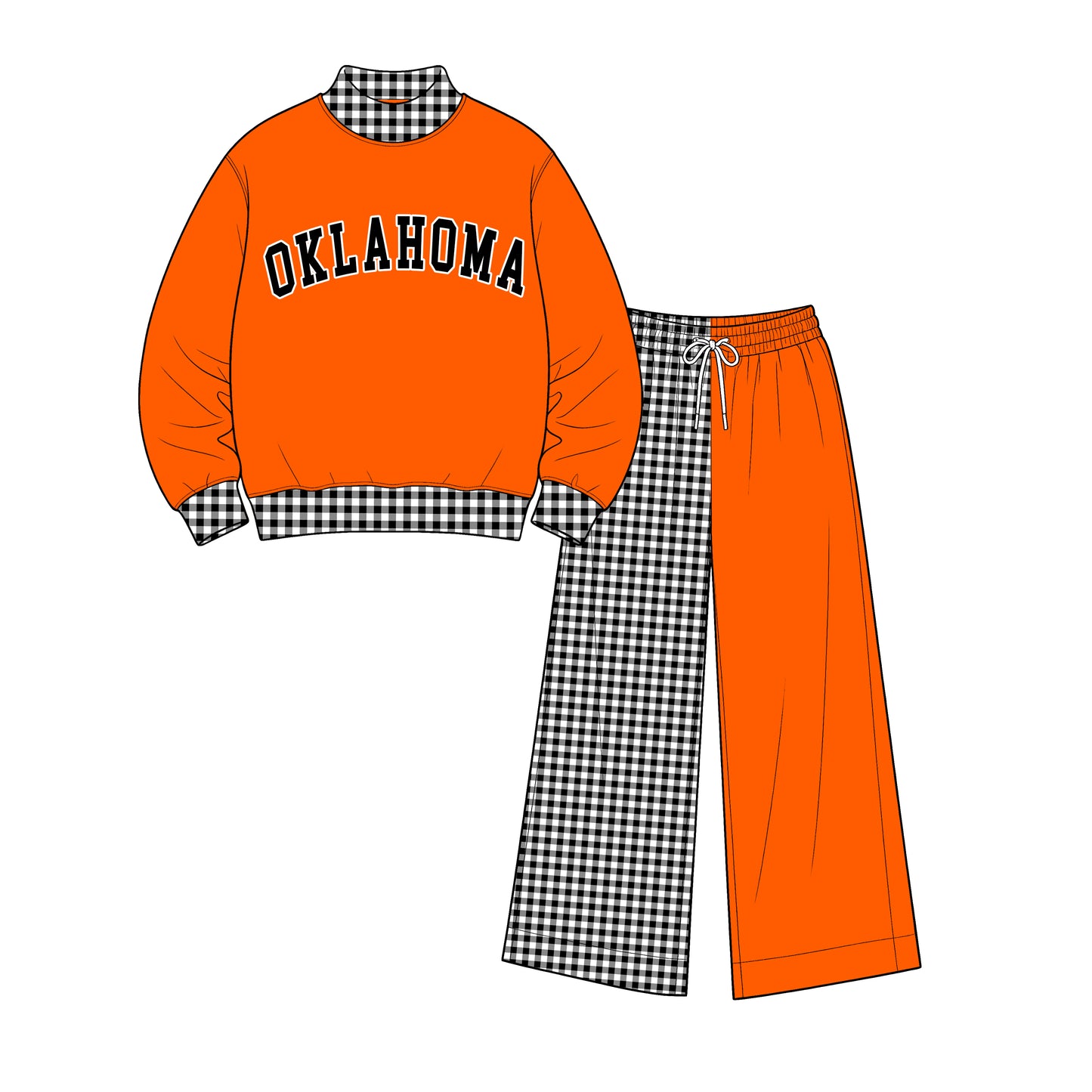 custom moq 5 mix size  XY072402 Baby Kids Letter Printed Long Sleeve Tops Patchwork Pants Team Casual Daily Outfit