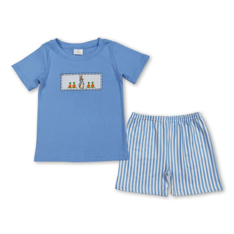 RTS NO MOQ Sibling Baby Boys Popstick Shirt 4th Of July Shorts Sets