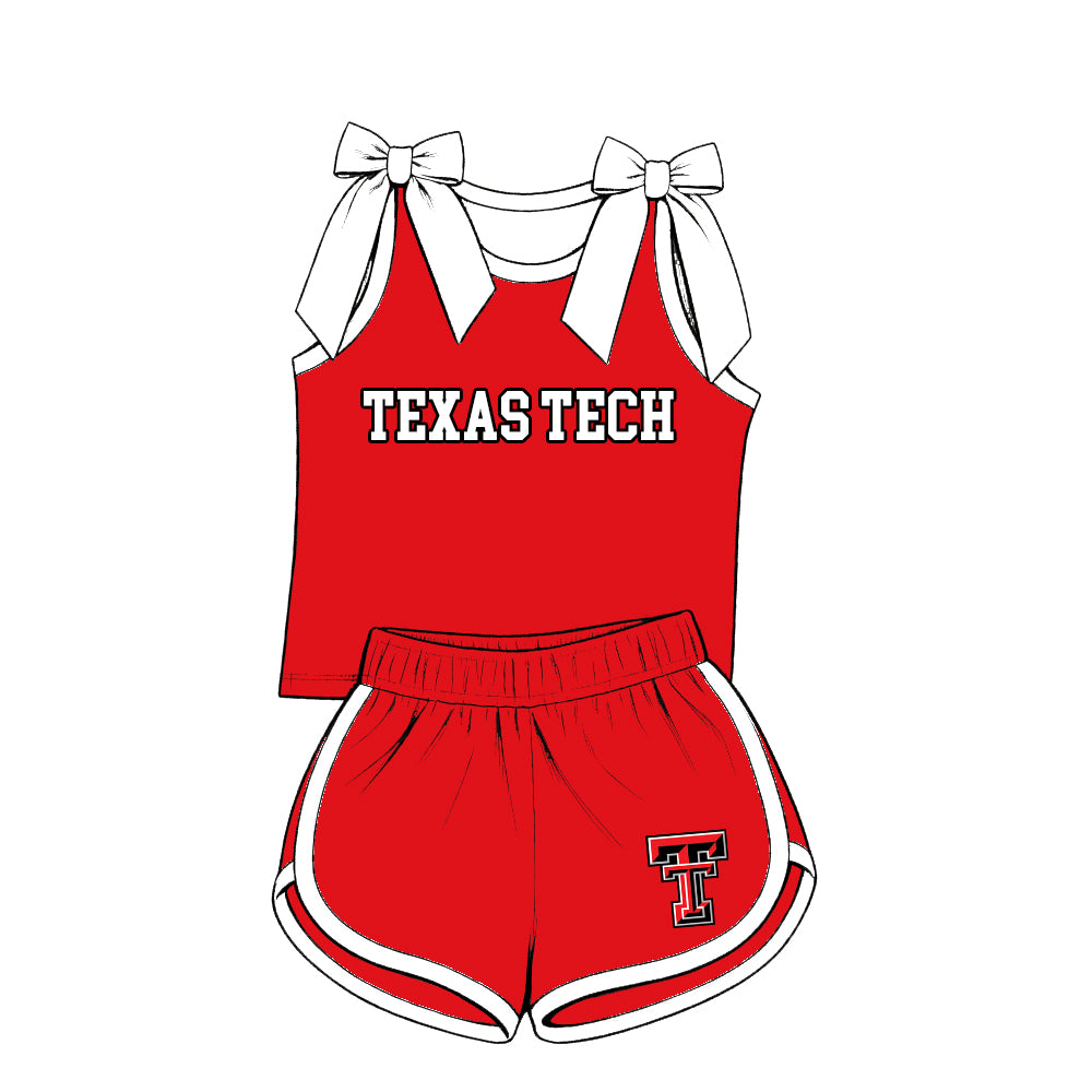 custom moq 5 mix size XY070406 Baby Kids Red Top And Pants Casual Outfit Set