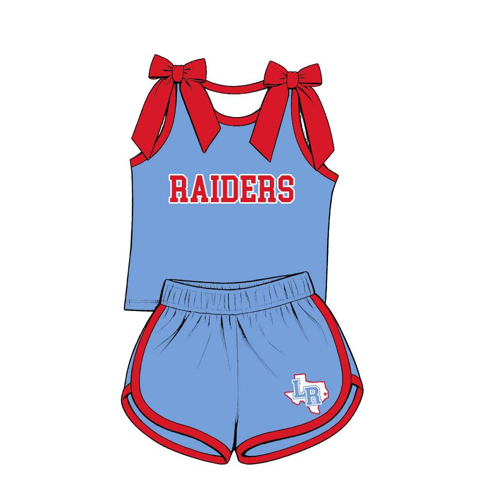 custom moq 5 mix size XY070305 Baby Kids Light Blue Top And Pants Daily Clothes Sets